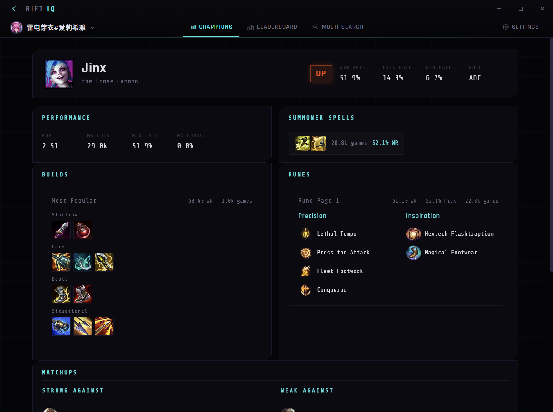 Champion Details